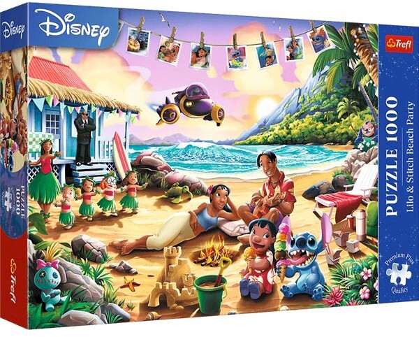 Puzzle Premium Plus Lilo & Stitch Impreza na plaży 1000 elementów