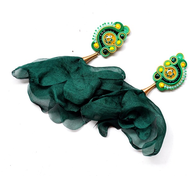 Sutaszowe kolczyki MILLEFIORI