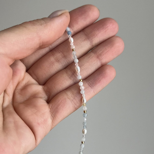 Bransoletka MORGANIT WIOSNA kamienie naturalne