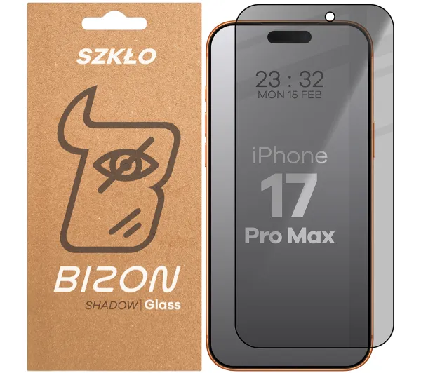 Bizon prywatyzujące pełne Edge Shadow do iPhone 17 Pro Max