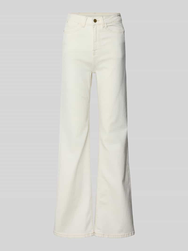 Jeansy o rozkloszowanym kroju z mieszanki bawełny model ‘WILLA’