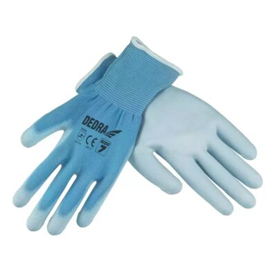 Rękawice ochronne DEDRA BH1009R07 Niebieski ( 7)