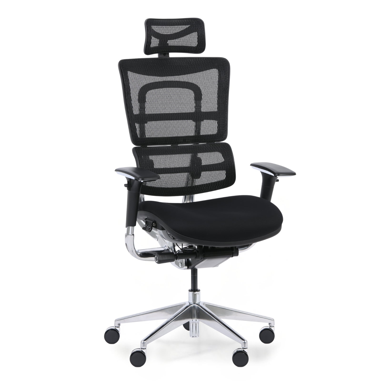 Wielofunkcyjne krzesło biurowe WINSTON SAB, czarny