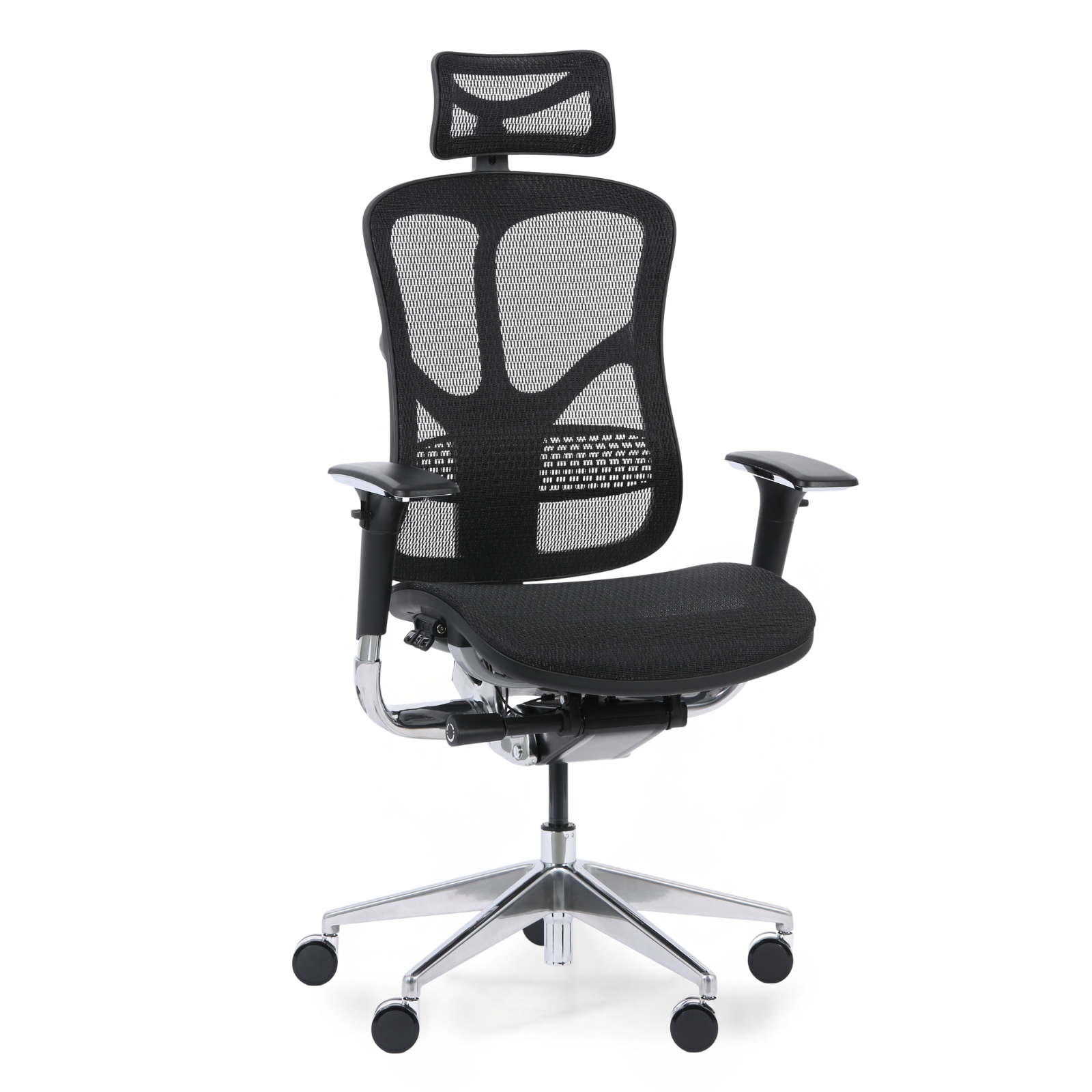 Krzesło biurowe wielofunkcyjne WINSTON AA, czarny