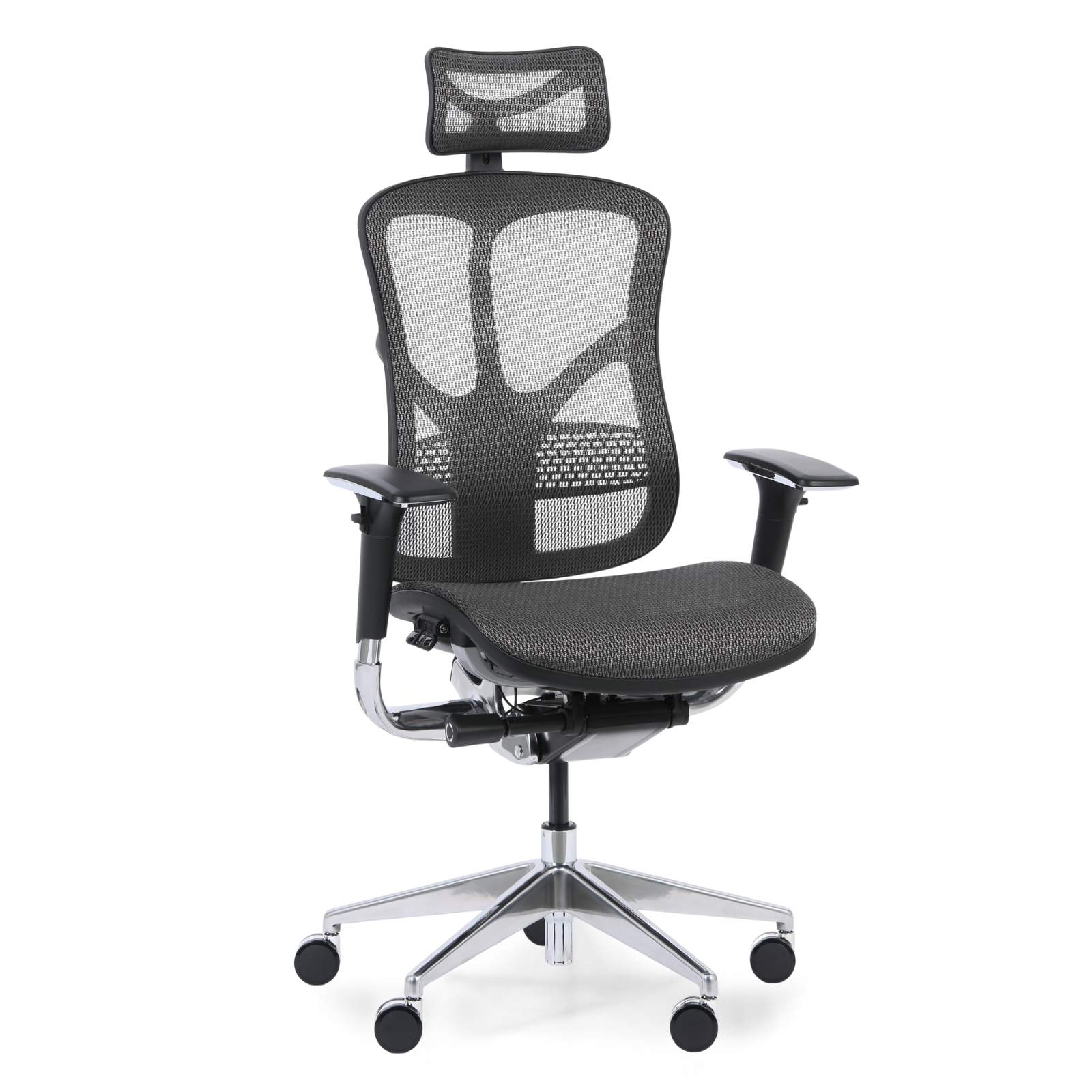 Krzesło biurowe wielofunkcyjne WINSTON AA, szary