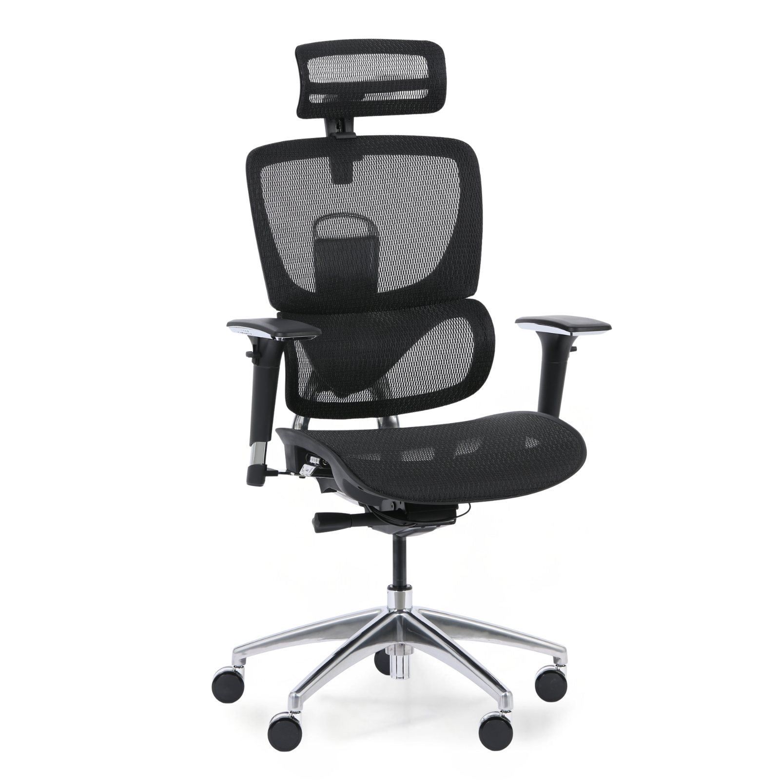 Krzesło biurowe wielofunkcyjne WINSTON SA, czarny