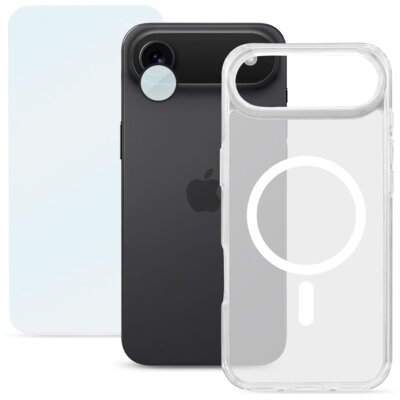 Etui ROOBIX Clarion MagSafe do Apple iPhone Air Przezroczysty + szkło hartowane + nakładka na obiektyw