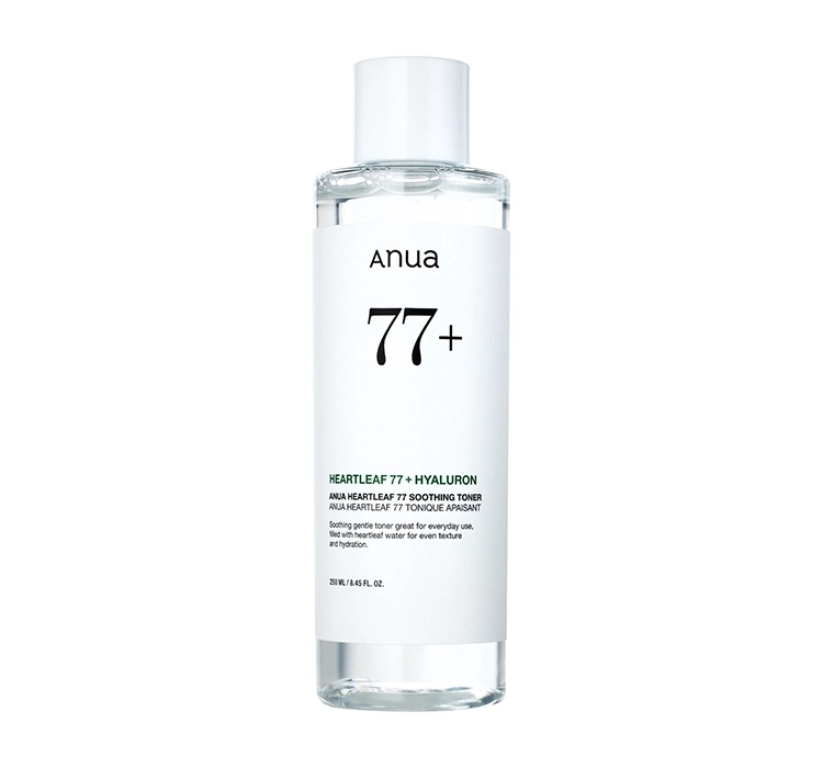 Anua Heartleaf 77 + Hyaluron Soothing Toner kojąco-nawilżający tonik do twarzy 250 ml