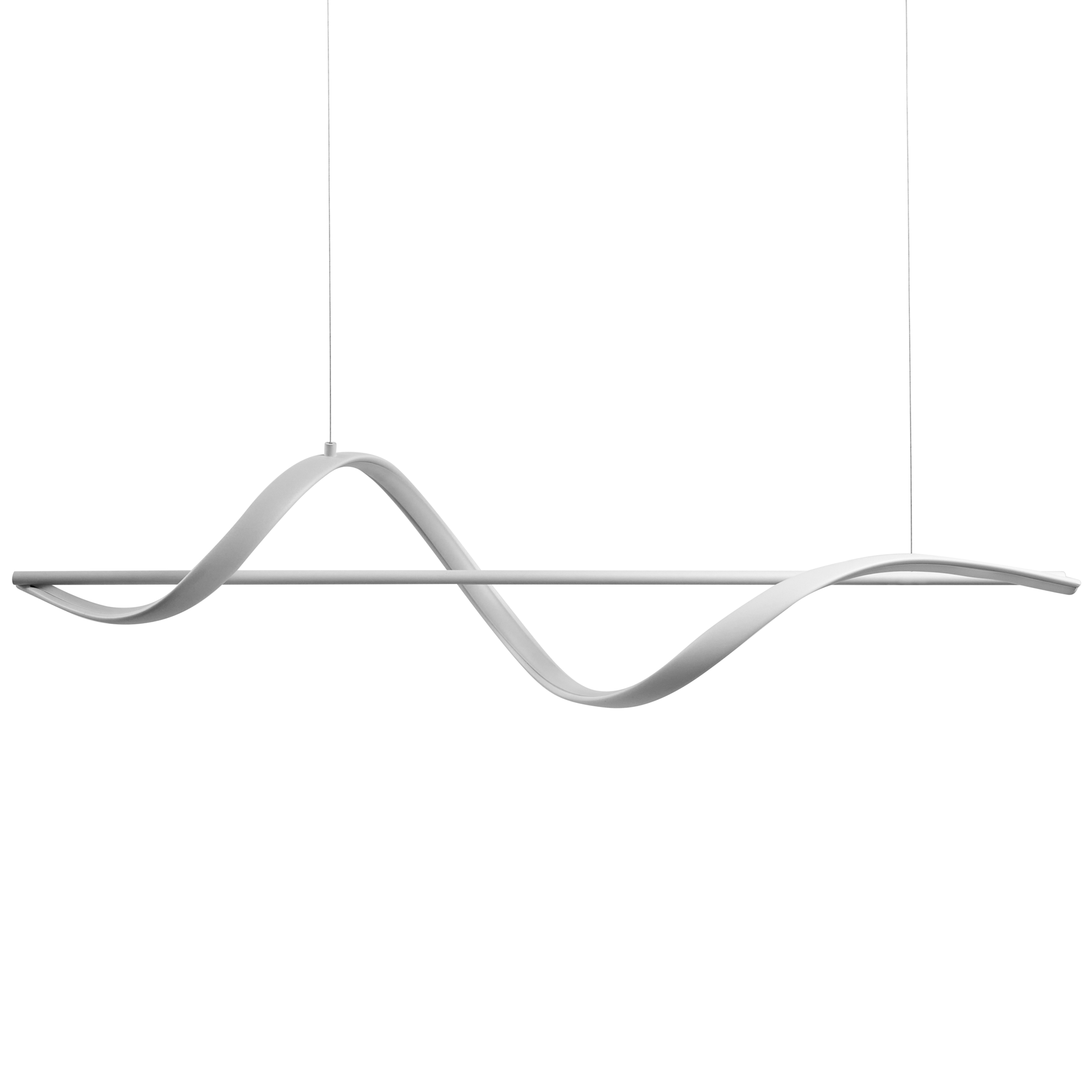 Lampa wisząca LED KHUTTI Ze ściemniaczem Metal Biały