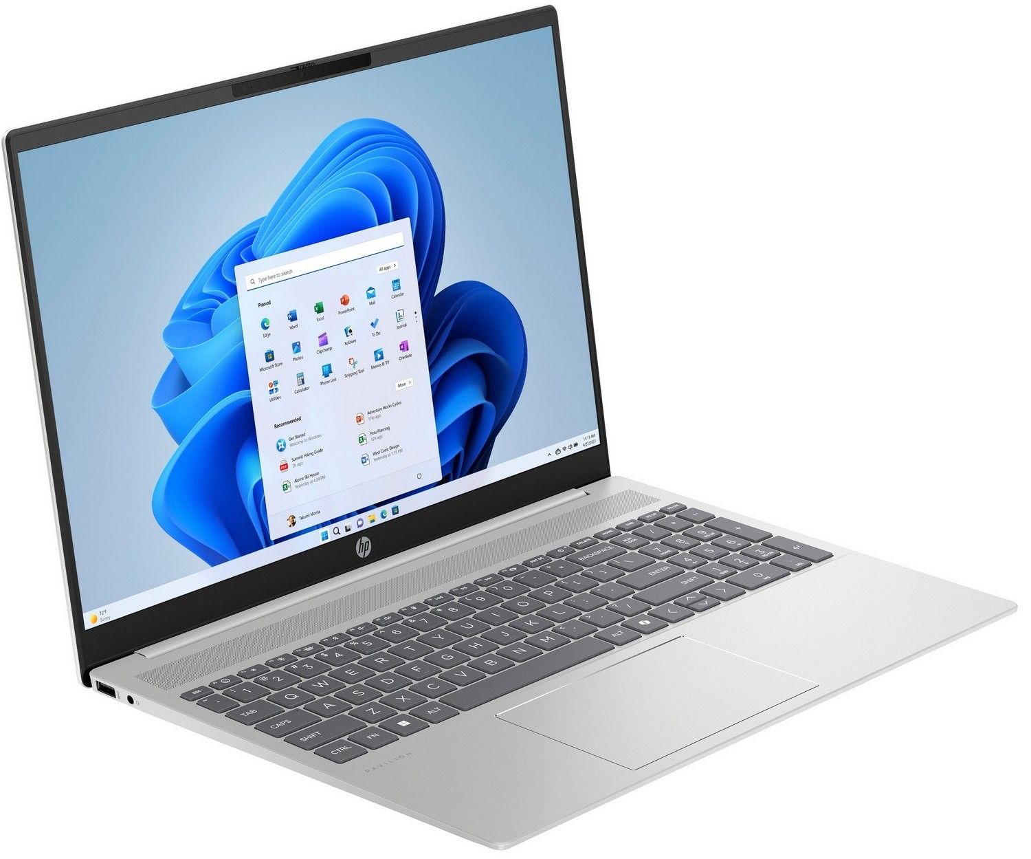 HP Pavilion 16-ag0007nw - AMD Ryzen 5 8540U 16''-2K 16GB 512GB Win11Home Srebrny B89TJEA