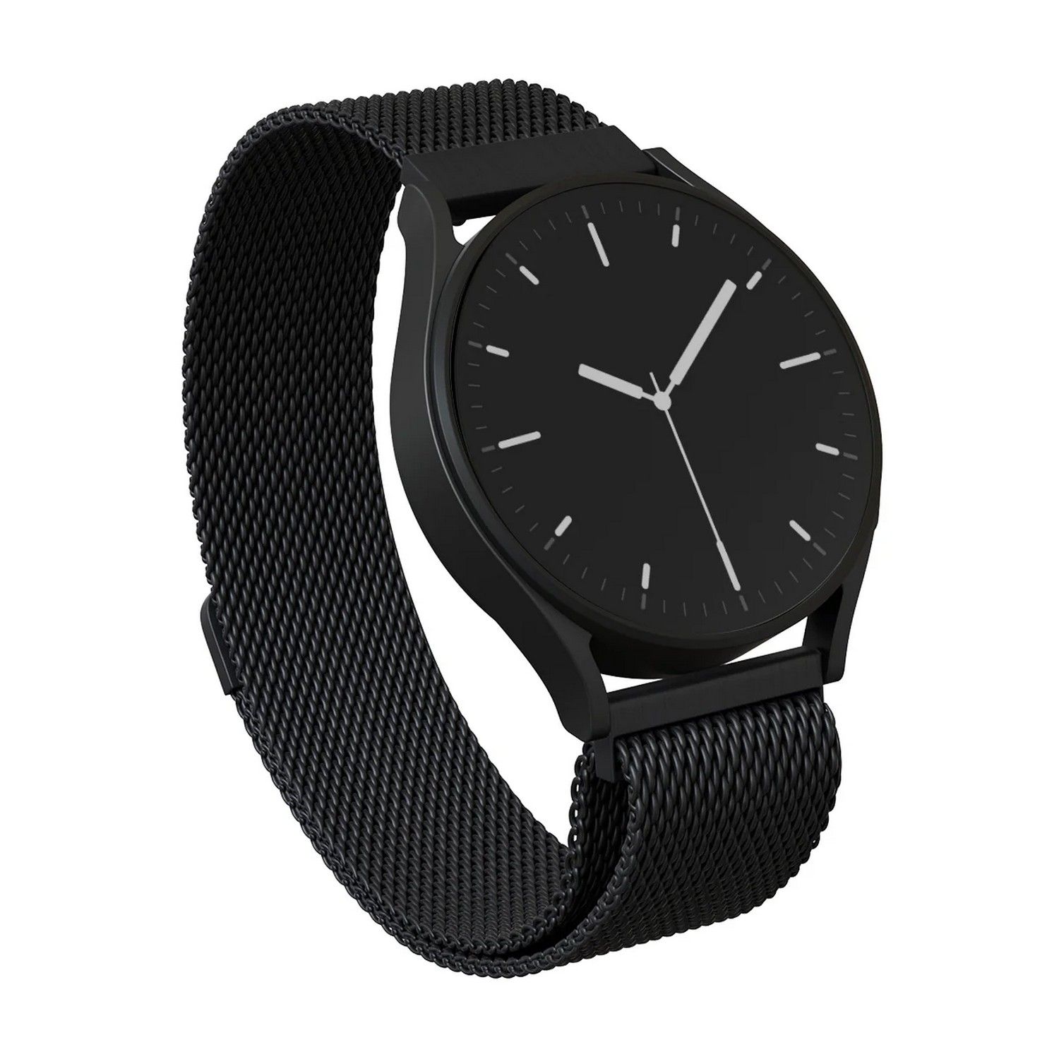 BURGA Metal Mesh Band uniwersalna do zegarka 22 mm black