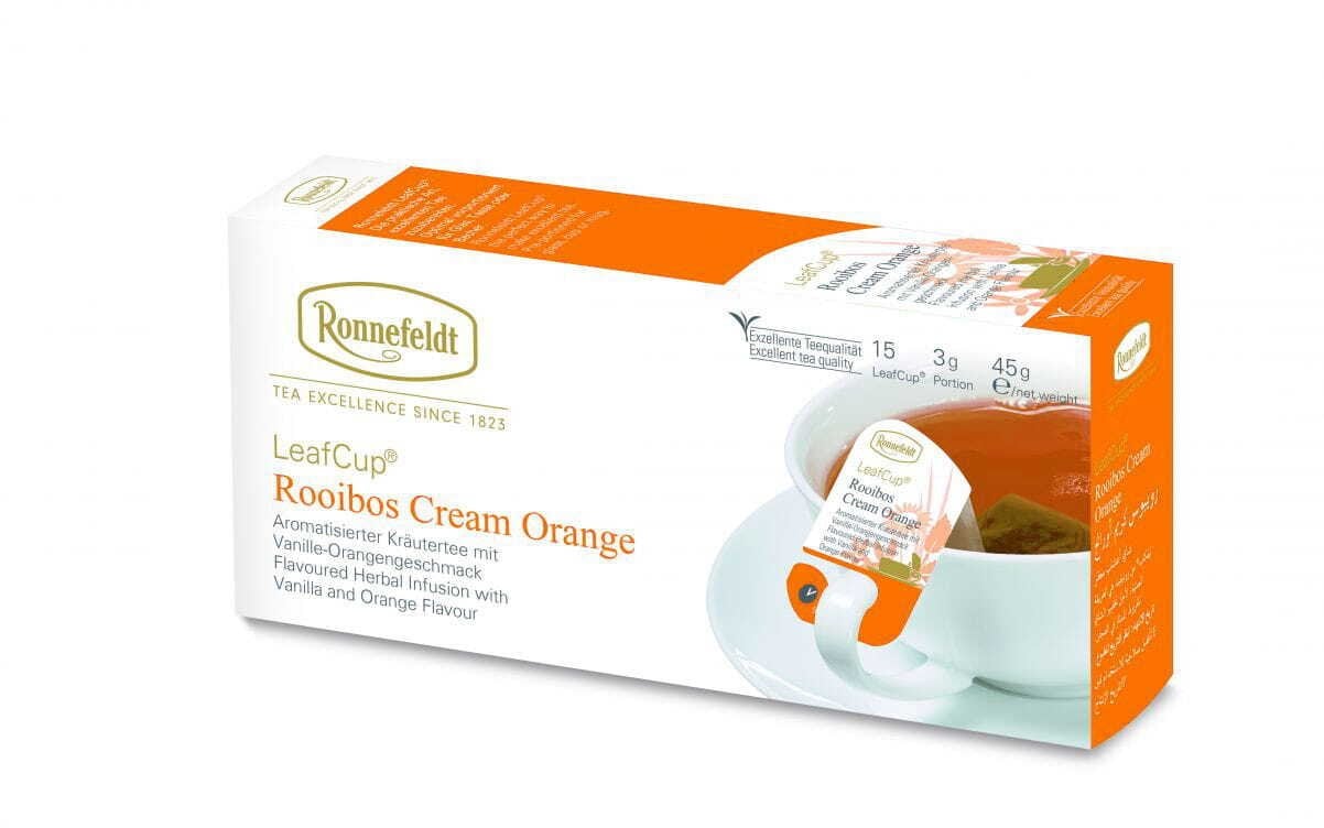 Ziołowa herbata Ronnefeldt Leaf Cup Rooibos Cream Orange 15x3g