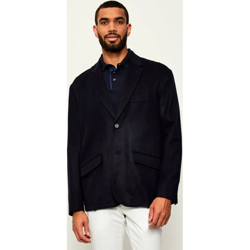Emporio Armani Wełniana marynarka | Loose fit | z dodatkiem kaszmiru