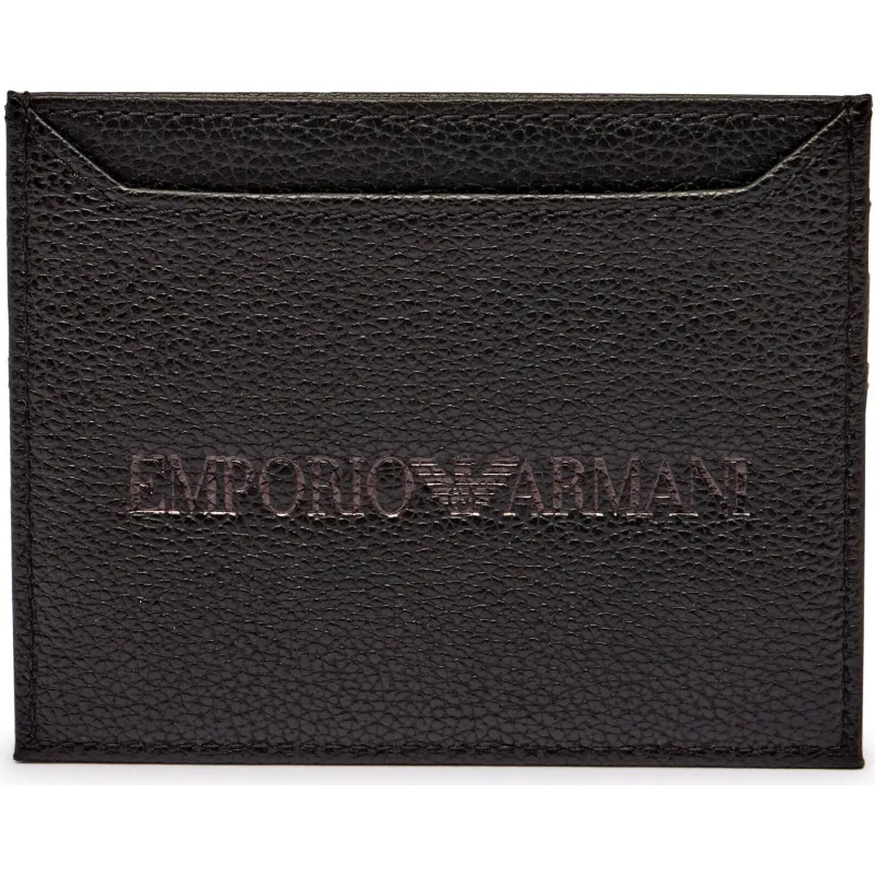 Emporio Armani Skórzane etui na karty