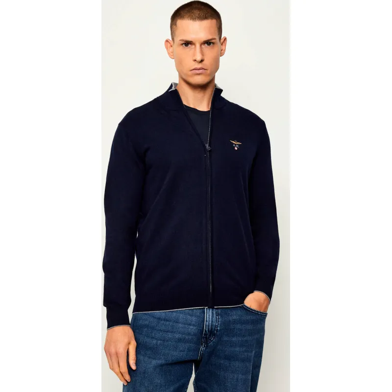 Aeronautica Militare Wełniany sweter Regular Fit