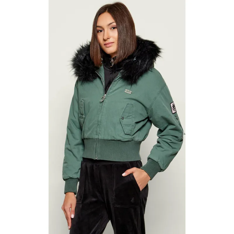 Juicy Couture Kurtka bomber Twill Cropped Fit