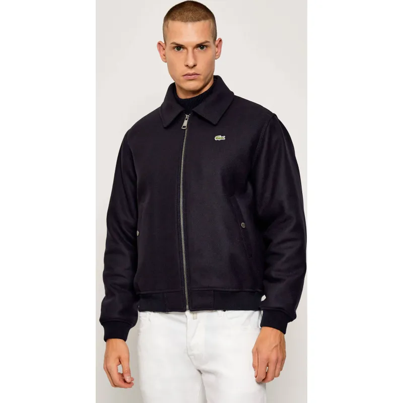 Lacoste Wełniana kurtka bomber Regular Fit