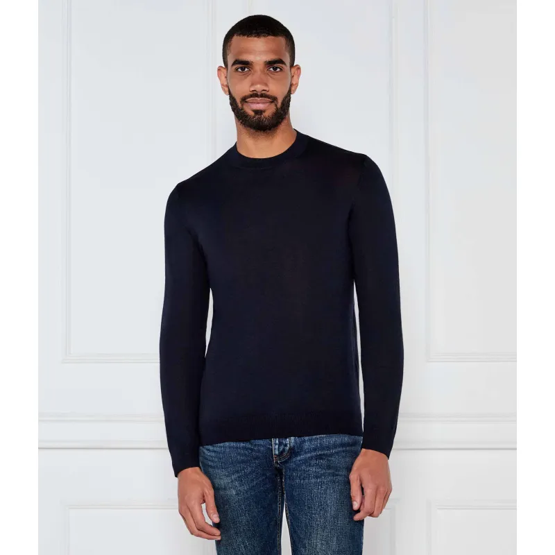 Emporio Armani Wełniany sweter | Slim Fit