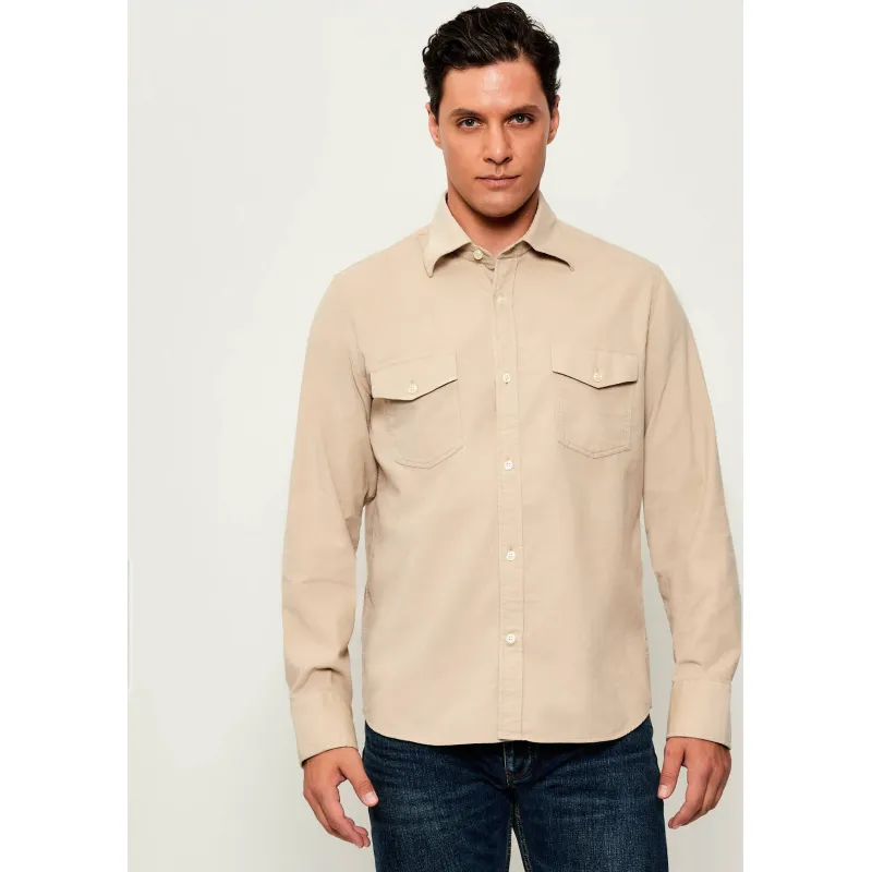 Oscar Jacobson Sztruksowa koszula | Straight fit