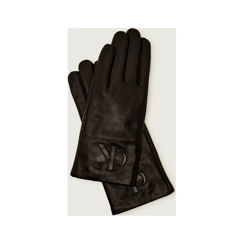 Calvin Klein Skórzane rękawiczki