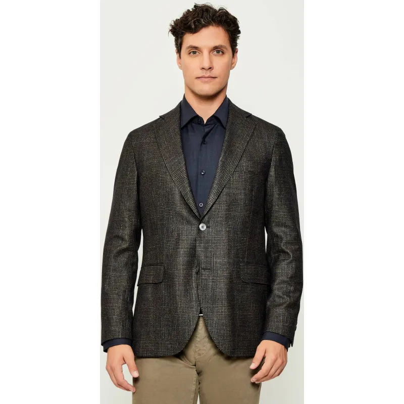 Oscar Jacobson Wełniana marynarka Fogerty Regular Fit z dodatkiem jedwabiu i kaszmiru