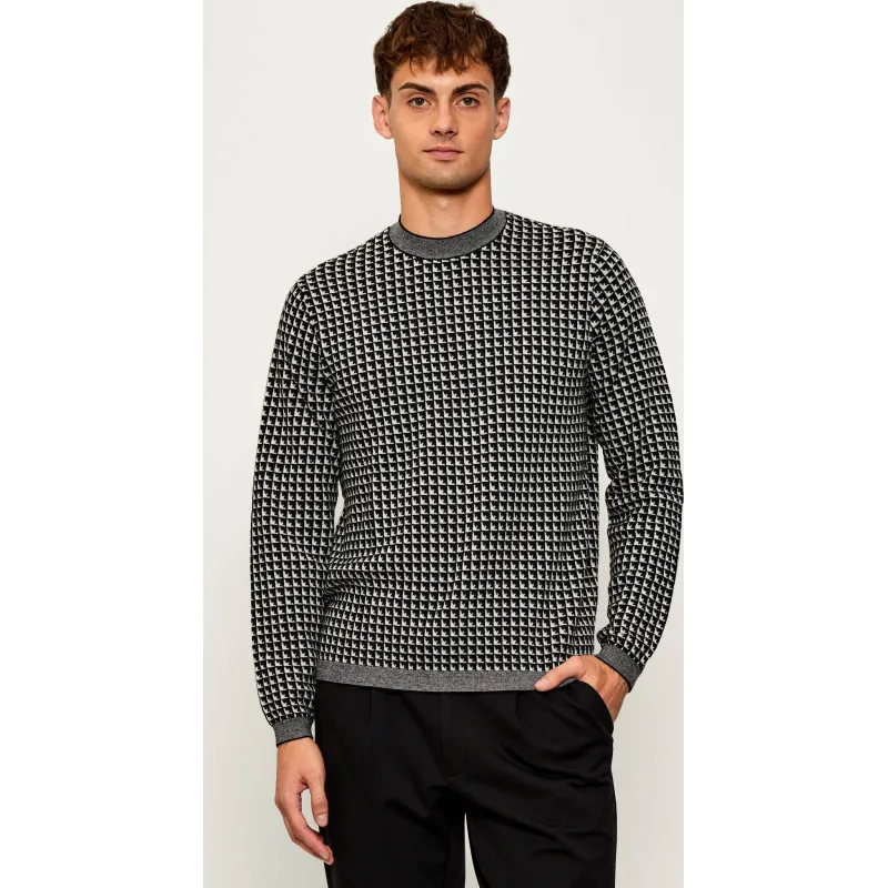 Emporio Armani Wełniany sweter | Regular Fit