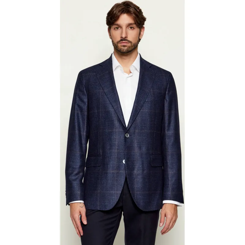 Oscar Jacobson Wełniana marynarka Fogerty Regular Fit z dodatkiem jedwabiu i kaszmiru