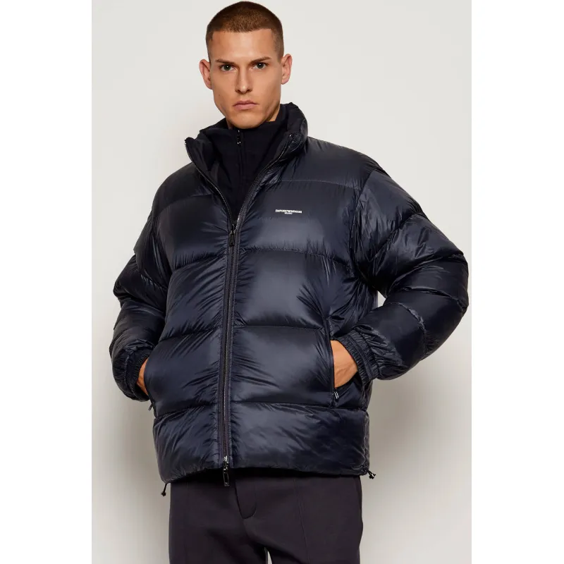 Emporio Armani Puchowa dwustronna kurtka | Regular Fit | z dodatkiem wełny