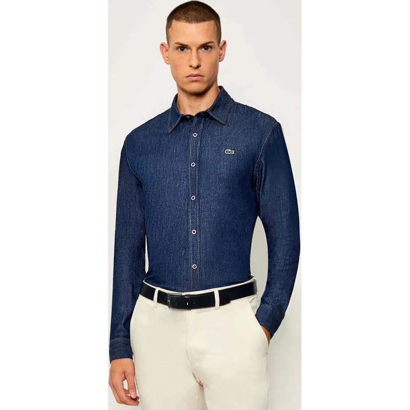 Lacoste Jeansowa koszula | Regular Fit