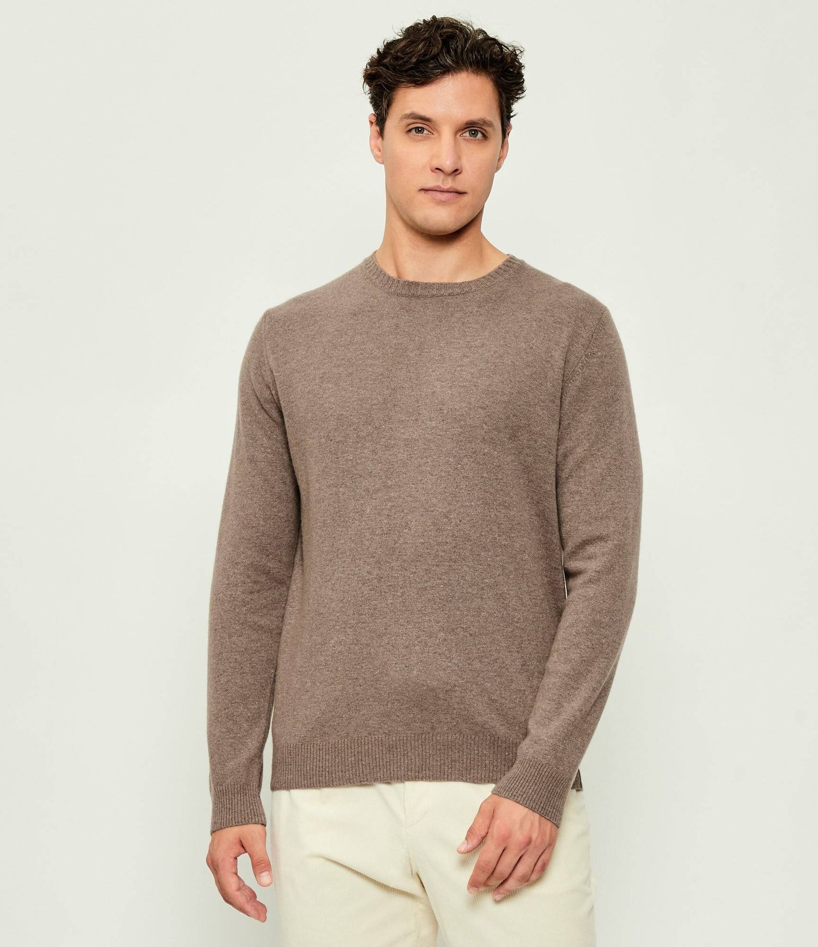 Oscar Jacobson Sweter Valter Regular Fit z dodatkiem wełny i kaszmiru