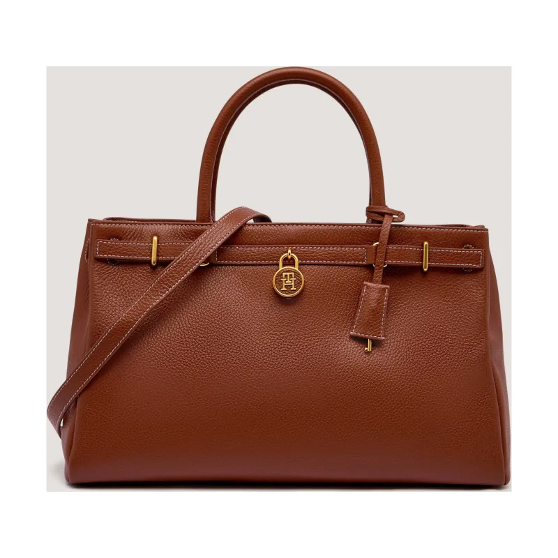 Tommy Hilfiger Skórzana shopperka AMERICAN ICON