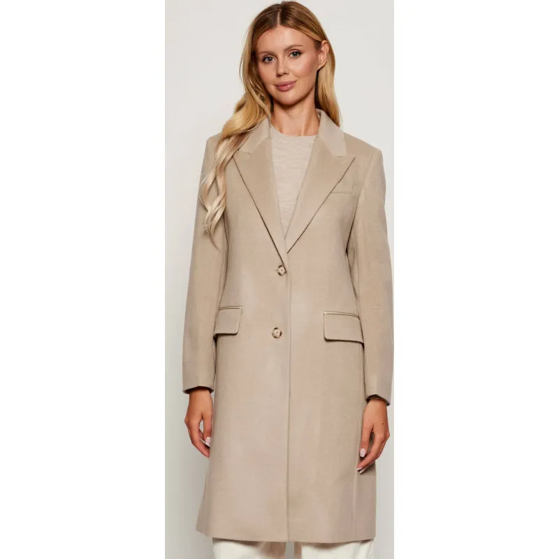 BOSS BLACK Wełniany płaszcz Classin