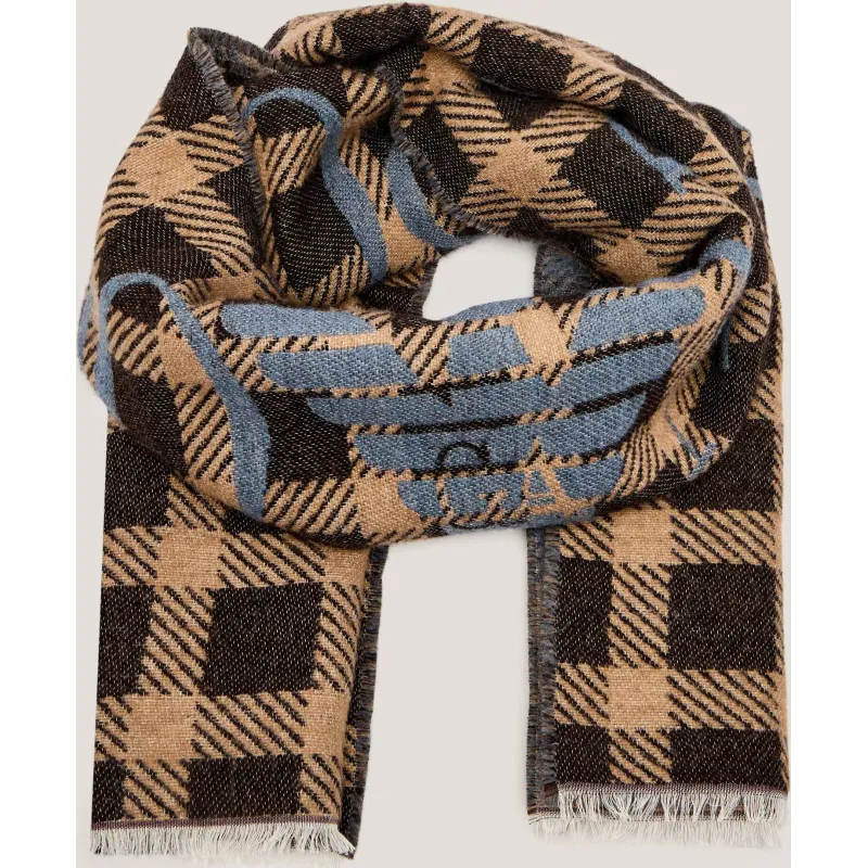 Emporio Armani Szal | z dodatkiem wełny