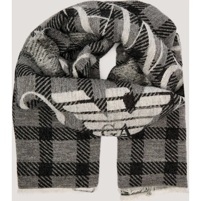 Emporio Armani Szal | z dodatkiem wełny