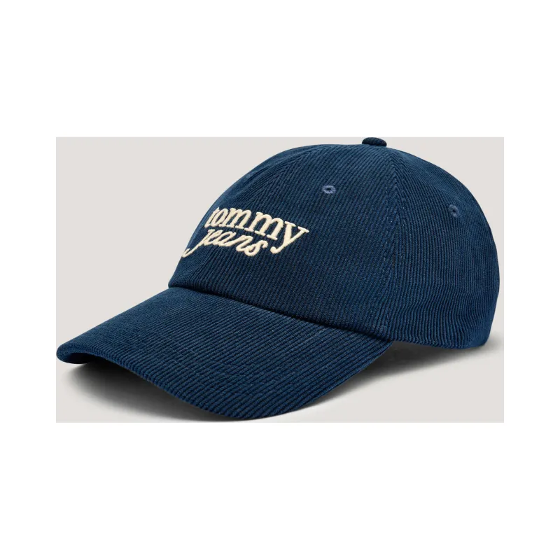 Tommy Jeans Sztruksowa bejsbolówka