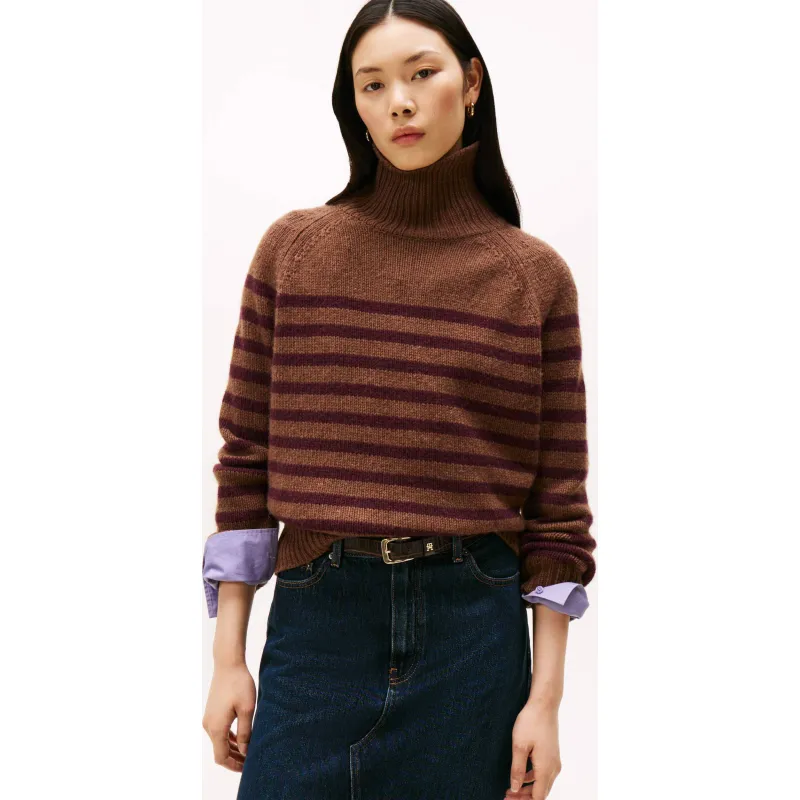 Tommy Hilfiger Wełniany golf Loose fit z dodatkiem kaszmiru