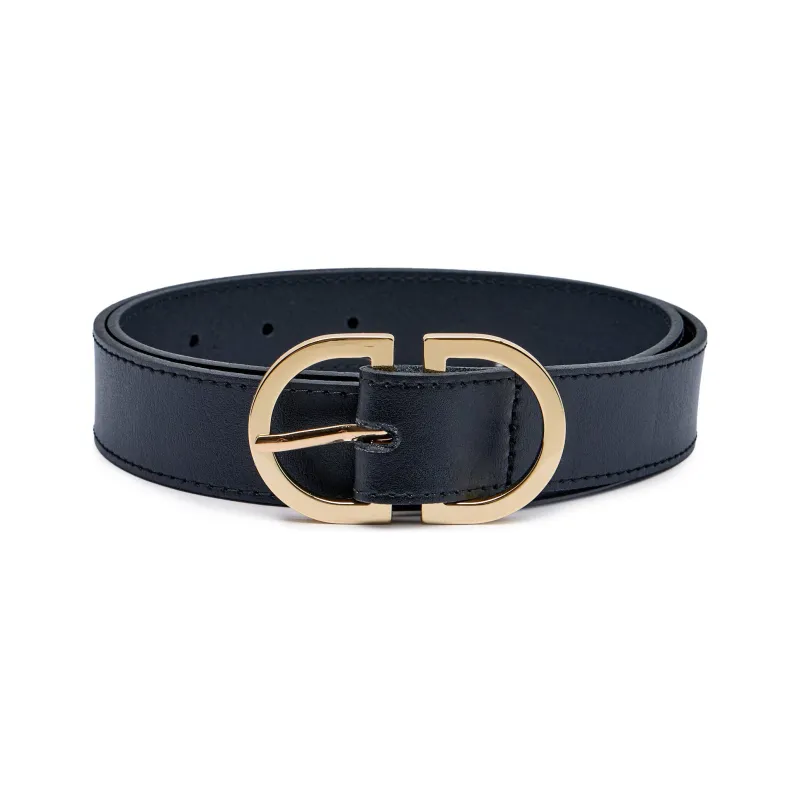 Tommy Hilfiger Skórzany pasek FEMININE OVAL