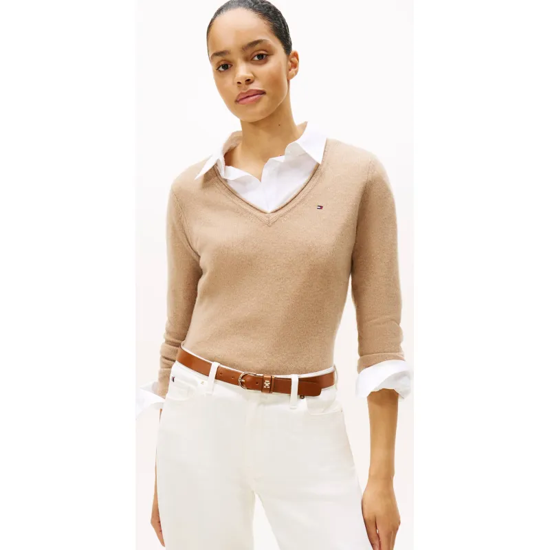 Tommy Hilfiger Wełniany sweter | Regular Fit