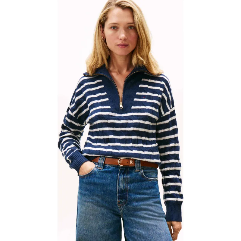 Tommy Hilfiger Wełniany sweter | Loose fit