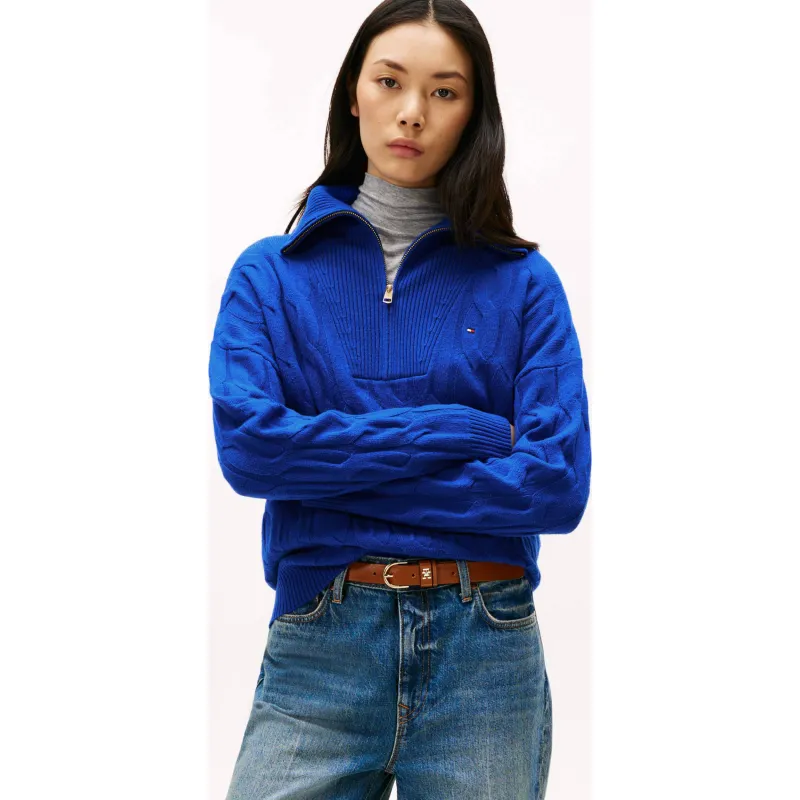 Tommy Hilfiger Wełniany sweter | Relaxed fit