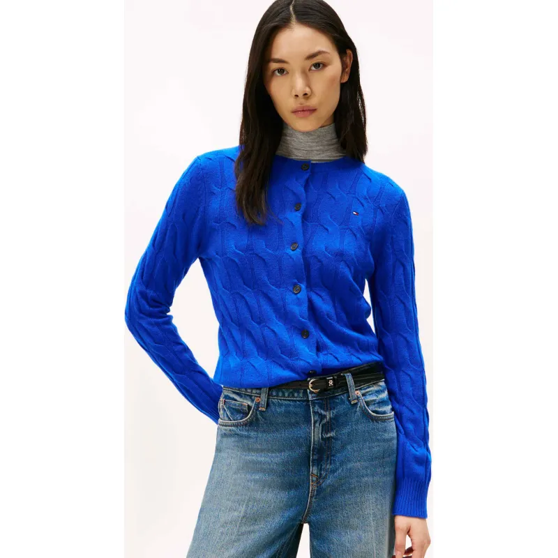 Tommy Hilfiger Wełniany kardigan | Regular Fit