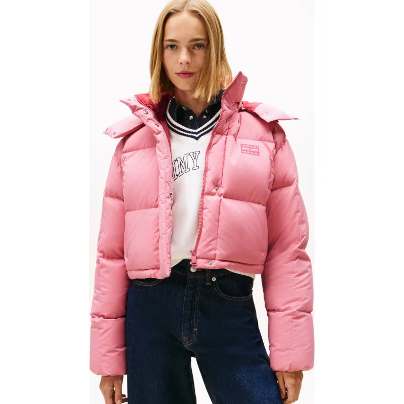 Tommy Jeans Puchowa kurtka ALASKA GRID | Cropped Fit