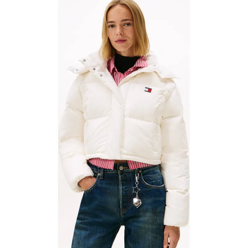 Tommy Jeans Puchowa kurtka ALASKA GRID | Cropped Fit