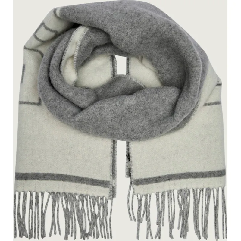 BOSS BLACK Wełniany dwustronny szal Vianna