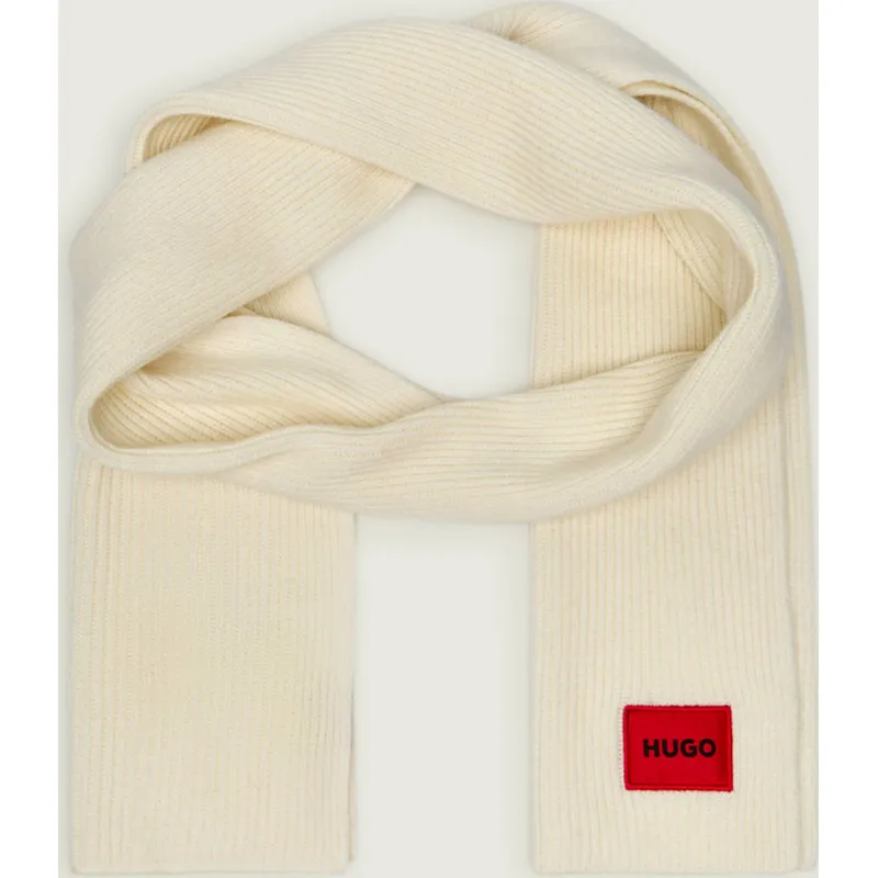 HUGO Wełniany szal Saffa