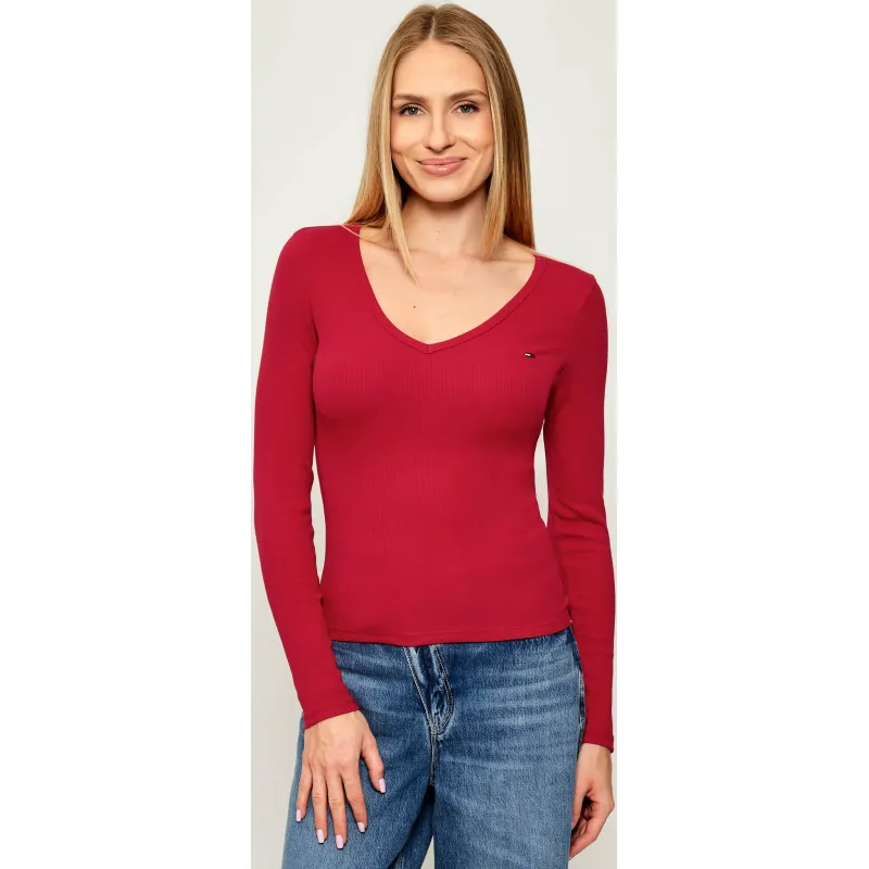 Tommy Jeans Bluzka ESSENTIAL | Slim Fit
