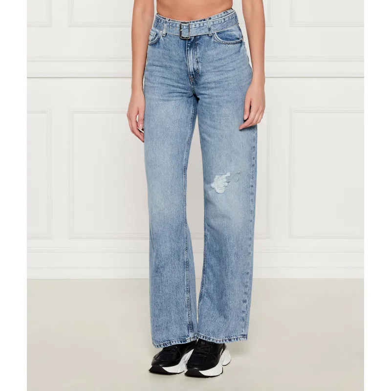 HUGO Jeansy 937_12 | Straight fit | high waist