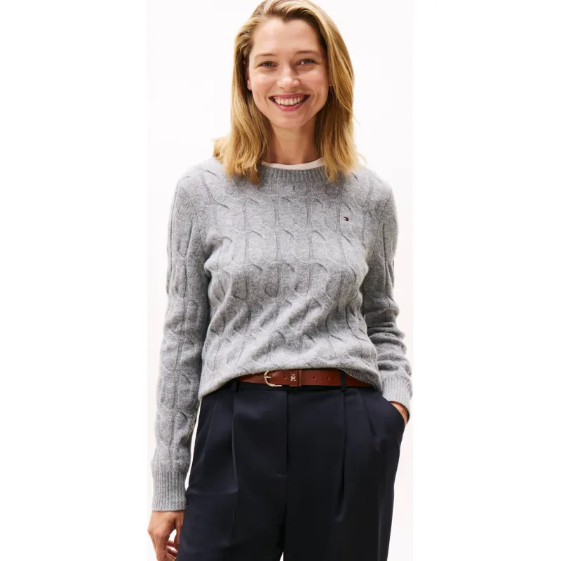 Tommy Hilfiger Wełniany sweter | Regular Fit