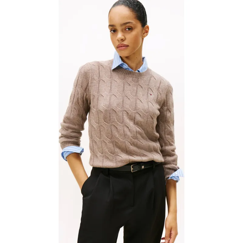 Tommy Hilfiger Wełniany sweter | Regular Fit