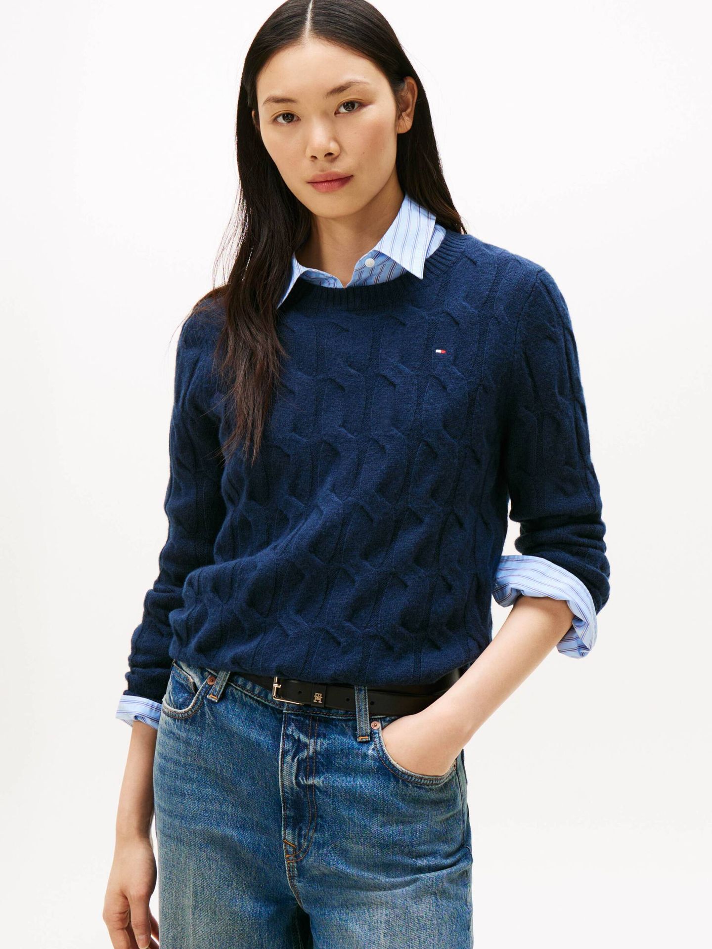 Tommy Hilfiger Wełniany sweter Regular Fit